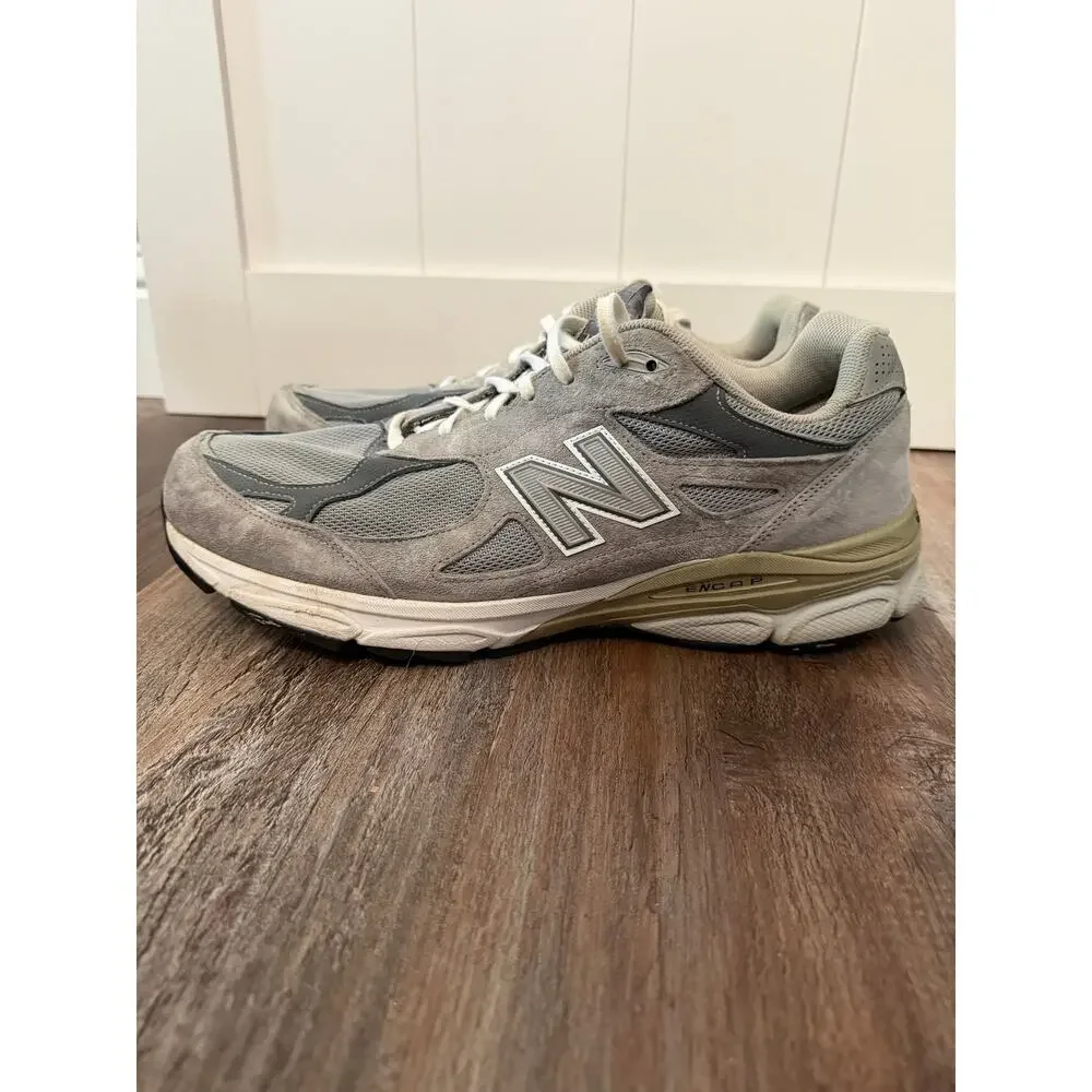 New Balance 990v3 Castlerock M990GL3 IN GRAY Mens US Size 13 GUC (NO INSOLES)